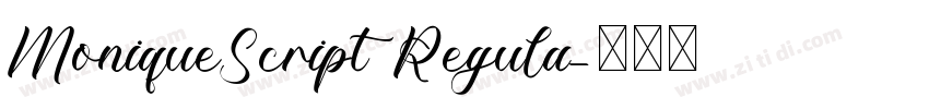 MoniqueScript Regula字体转换
